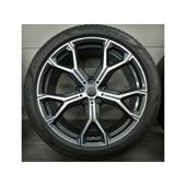 Jante PDW 20x9 fata 20x10.5 spate 5x112 ET35 ET40 negru polish compatibile BMW Cod: LA5445F15 / LA5445R74
