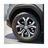Jante originale Dacia Tergan 17x6.5J 5x114.3 ET32 negru diamond cut compatibile Dacia Duster III Bigster Cod: 403000581R