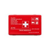 Kit siguranta auto complet trusa cutie rosie DIN 13164-2022 vesta 2 triunghiuri geanta stingator Runkit