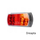 Lampa LED remorca STG/DR 12V-24V stop, semnalizare, pozitie si iluminare numar Cod: TRL030A