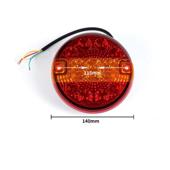 Lampa LED stop remorca rotunda 140mm 12V-24V pozitie, stop si semnalizare Cod: TRL140L