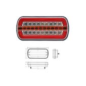 Lampa  cu semnalizare dinamica 4 functii  12V-24V   Cod: 202301-D
