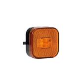 Lampa gabarit 62x62 LED galbena 12-36V Fristom  Cod: FT-027-Z