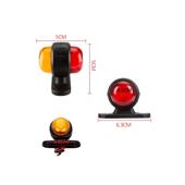 Lampa gabarit LED 12V 24V lumina portocaliu rosu Cod: 9974-2