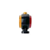 Lampa gabarit LED auto rotunda neon portocaliu rosu 12V 24V Cod: SPT020DPR