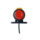 Lampa gabarit LED auto rotunda neon portocaliu rosu 12V 24V Cod: SPT020DPR