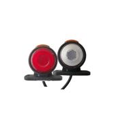 Lampa gabarit laterala LED NEON  Alb / Rosu 12-24V  Cod: 202017-BK