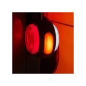 Lampa gabarit laterala LED NEON  Alb / Rosu 12-24V  Cod: 202017-BK