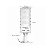 Lampa iluminat stradal LED 200W 22000lm 6500K IP66 prindere pe stalp Cod: BK00190
