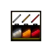 Lampa laterala LED alba cu 3 functii  lumina continua, flash, semnalizare dinamica 12-24V  Cod: ZC-15LEDW