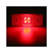 Lampa laterala LED rosie 4 LED 12V/24V Cod: L1015147