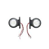 Lampa laterala gabarit auto LED 12V 24V rosu alb pentru semnalizare vehicule Cod: BK69445