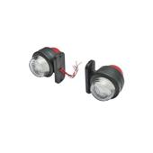 Lampa laterala gabarit auto LED 12V 24V rosu alb pentru semnalizare vehicule Cod: BK69445