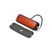 Lampa laterala stroboscopica LED 12-24V galbena 9 functii 132x46x19mm FR1287 Cod: BK98690