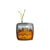 Lampa led 12-24V  pozitie si semnalizare  alb cu galben  Cod: 2140