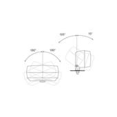 Lampa mers inapoi 1 surub, 140x75 Wesem Cod: LA1.02104