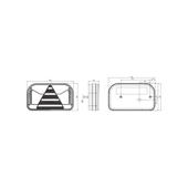 Lampa spate 240x140, 5 functii, cu mers inapoi, LED, dreapta, NT Fristom Cod: FT-170-P