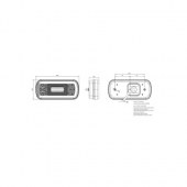 Lampa spate LED Fristom FT-130 COF 6 functii