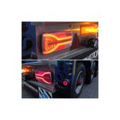 Lampa stop 305x132  7 functii, ceata, mers inapoi, semnalizare dinamica, mufa 7 pini, stanga , Cod: LZD 2304