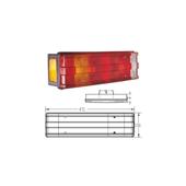 Lampa stop auto pentru camion remorca cu bec si cablaj 5 functii Cod: 326031-KBL