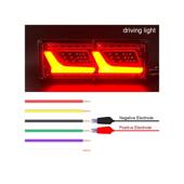 Lampi LED 5 functii 12V-24V cu semnalizare dinamica Neon Effect 32x13 cm duba camion remorca Cod: ST0419
