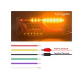Lampi LED 5 functii 12V-24V cu semnalizare dinamica Neon Effect 32x13 cm duba camion remorca Cod: ST0419