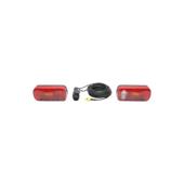 Lampi remorca 12V universale cu 6 functii cablaj 5.5 m fisa priza 13 pini 235 x 130 x 55 mm