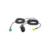 Lampi remorca 12V universale cu 6 functii cablaj 5.5 m fisa priza 13 pini 235 x 130 x 55 mm
