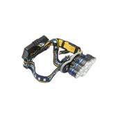Lanterna frontala de cap cu 8 LED-uri, 3 moduri iluminare, baterie 2200mAh reincarcabila USB Crownman Cod: DISUF01
