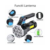 Lanterna reflector LED reincarcabila 7 LED lumina laterala 4 trepte USB Cod: MIV