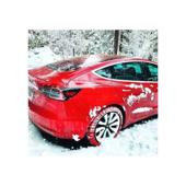 Lanturi Auto Textile Zapada 3D Matte rosii  marime XXL