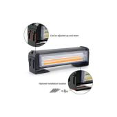 Lumini LED stroboscopice 2x18W 12V-24V portocalii 12 moduri set 2 bucati Cod: 206-2C
