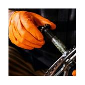 Manusi nitril portocalii nepudrate diamond grip marimea S 100 bucati Cod: BK90033