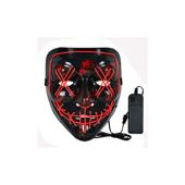Masca ornament cu fir neon Lumina rosie si albastra Cod: HH-MSK1