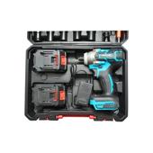 Masina de insurubat cu impact 1/2 inch 400Nm brushless 21V 2 acumulatori 3Ah trusa 31 piese Breckner Germany Cod: DISUT09