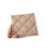 Material imitatie piele matlasata tapiterie romb bej cusatura bej auto si casa Cod: Y01BB