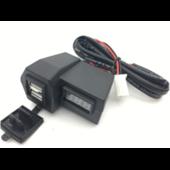 Mufa USB + voltmetru moto Cod:052202