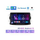 Navigatie Android 8 inch 4GB+64GB  CarPlay Android Auto compatibila  Dacia Cod: A3931