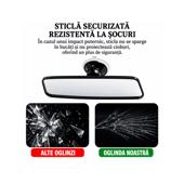 Oglinda retrovizoare interioara auto universala 24 x 6 cm cu ventuza si reglaj 360 grade Cod: AC-1488A