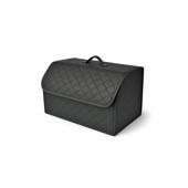 Organizator portbagaj auto premium din piele ecologica negru,40 x 30 x 30 cm Cod: RAZ453