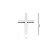 Ornament  metalic CRUCE Cromat 4.8cmx6.5cm Cod: JS-18