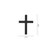Ornament metalic CRUCE Negru 4.8cmx6.5cm Cod: JS-19