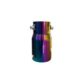 Ornament toba colorat inox universal sport tuning intrare 60mm iesire 70mm lungime Cod: C84