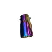 Ornament toba colorat inox universal sport tuning intrare 60mm iesire 70mm lungime Cod: C84