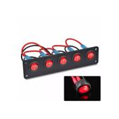 Panou cu 5 intrerupatoare, 12V 20A Cod: SPA60