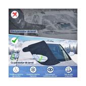 Parasolar exterior auto iarna vara cu protectie oglinzi geamuri fata laterale si capota 255x240 cm Cod: CST-255240