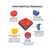 Pardoseala modulara PVC pentru garaj rosu 500 x 500 x 6 mm Cod: PPM04
