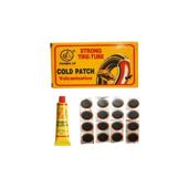 Petice rotunde vulcanizare anvelope si camere de aer Ø50 mm 16 bucati cu adeziv 20 ml Cod: DISUZ88