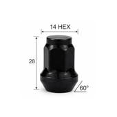 Piulita roata ATV auto neagra M10x1.25 Cod: 13470BK