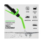 Pompa electrica transfer combustibil si lichide 9 L/min cu furtun 90 cm Cod: BK88880